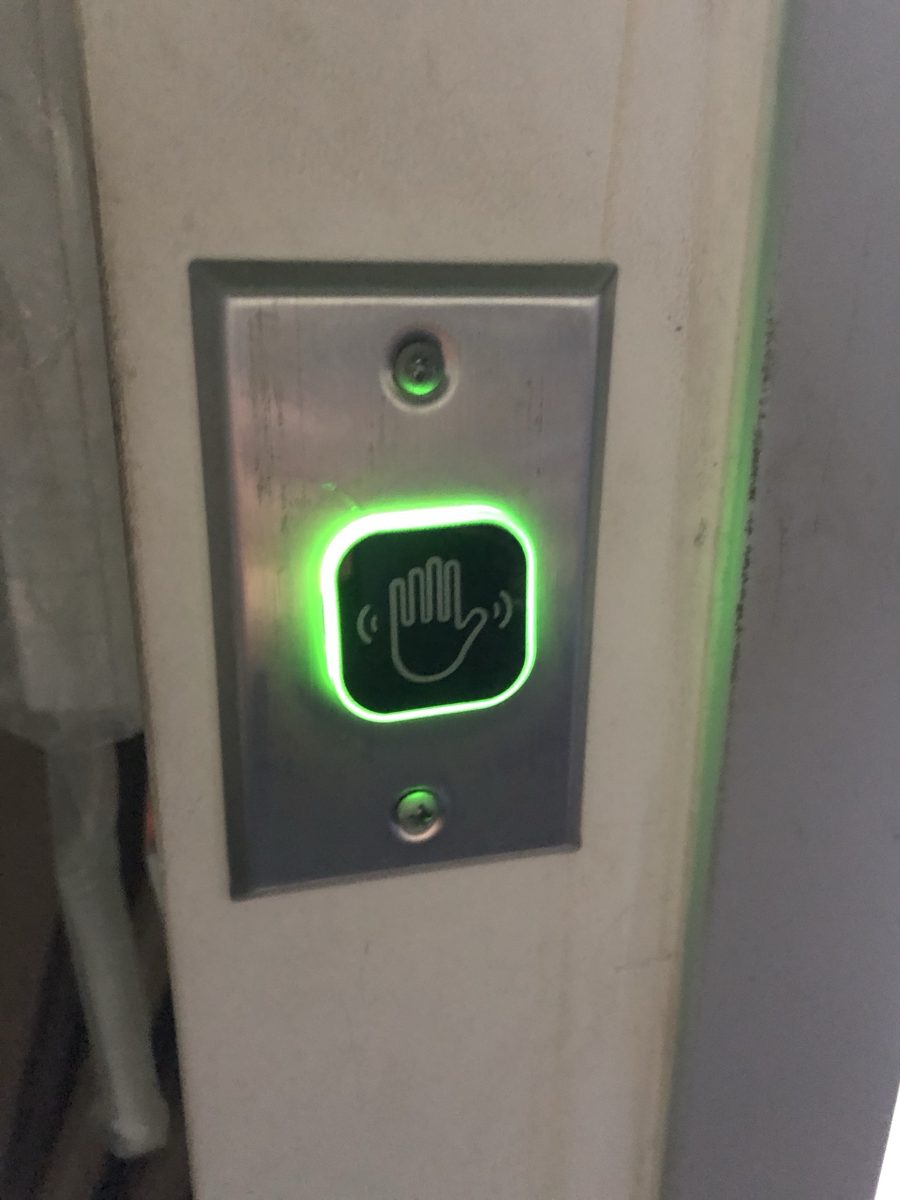 無接觸感應開門按鈕,揮手即開